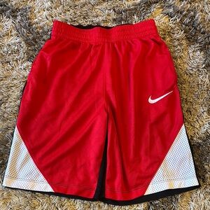 Nike Red and White Performance Shorts